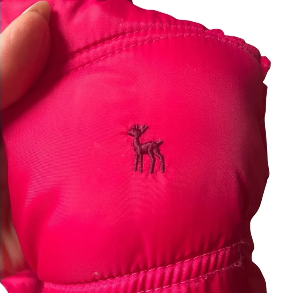 Old Navy Girls Pink Puffer Vest Quilted Zip Up Lightweight Winter Layer - XL